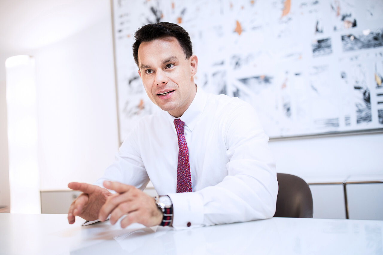 Christoph Boschan, CEO Wiener Börse stehend