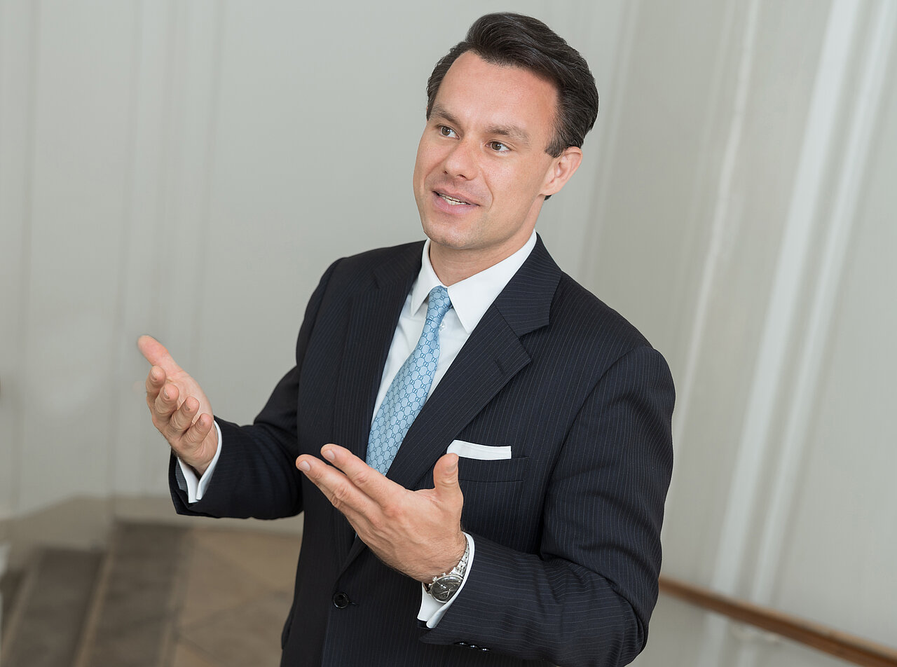 Christoph Boschan, CEO der Wiener Börse - Querformat
