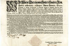 Wiener Börse Gründungspatent 1761 von Maria Theresia