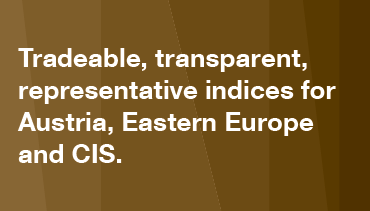 Tradeable, transparent, representative indices for Austria, Eastern Europe and CIS.