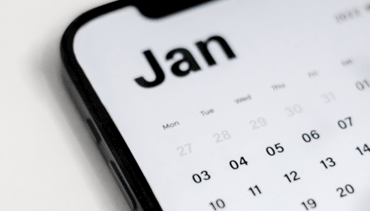 Kalender am Screen eines Smartphones