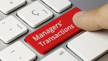 Managers' Transactions auf Tastatur
